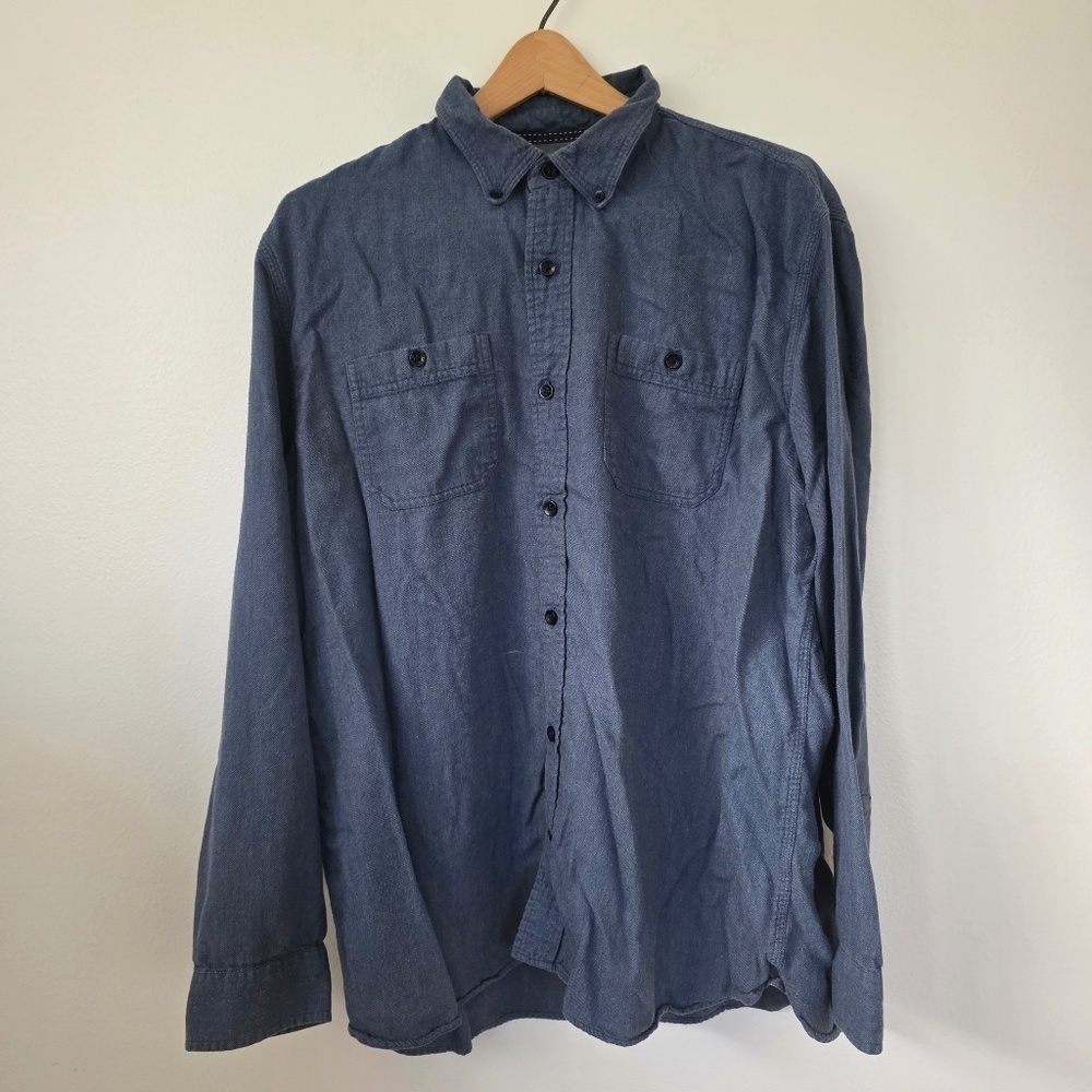 LL Bean Men's Slightly Fitted Organic Cotton Flannel - XL